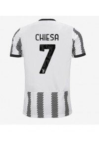 Juventus Federico Chiesa #7 Voetbaltruitje Thuis tenue 2022-23 Korte Mouw